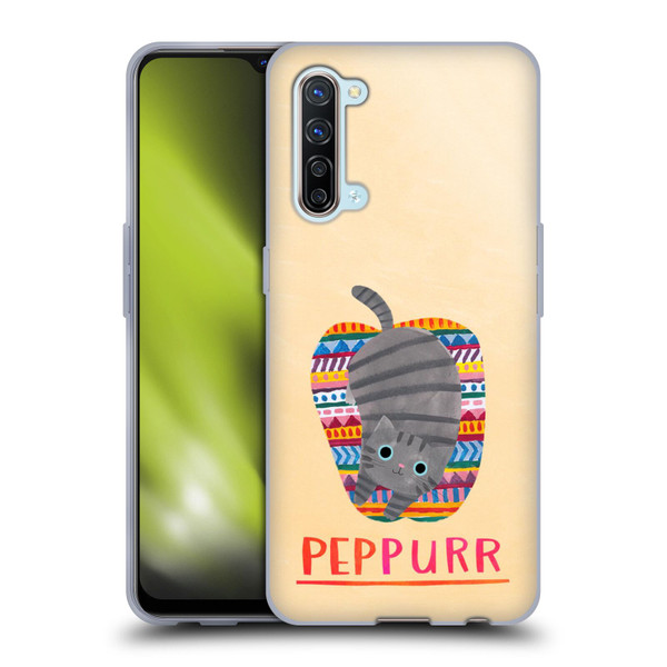 Planet Cat Puns Peppur Soft Gel Case for OPPO Find X2 Lite 5G