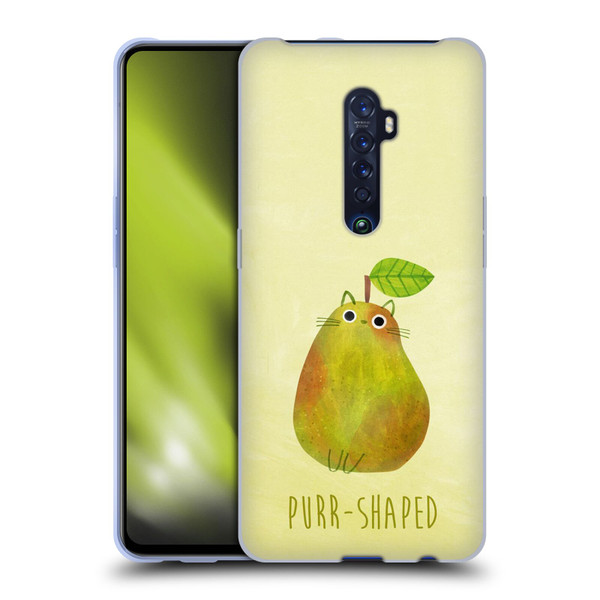 Planet Cat Puns Purr-shaped Soft Gel Case for OPPO Reno 2