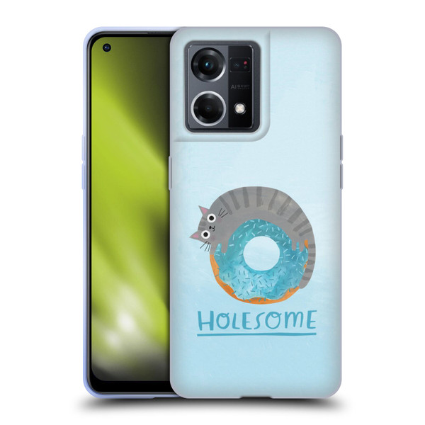 Planet Cat Puns Holesome Soft Gel Case for OPPO Reno8 4G