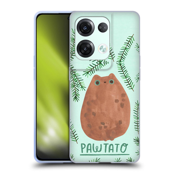 Planet Cat Puns Pawtato Soft Gel Case for OPPO Reno8 Pro