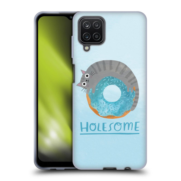 Planet Cat Puns Holesome Soft Gel Case for Samsung Galaxy A12 (2020)