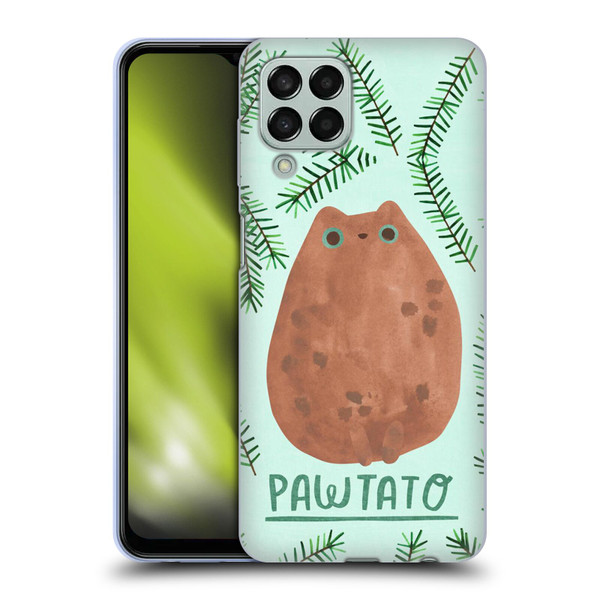 Planet Cat Puns Pawtato Soft Gel Case for Samsung Galaxy M33 (2022)