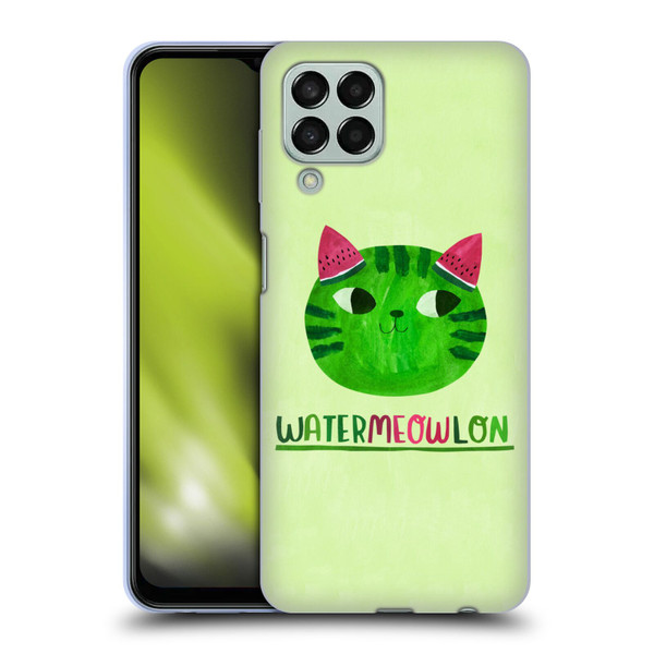 Planet Cat Puns Watermeowlon Soft Gel Case for Samsung Galaxy M33 (2022)