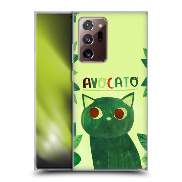 Planet Cat Puns Avocato Soft Gel Case for Samsung Galaxy Note20 Ultra / 5G