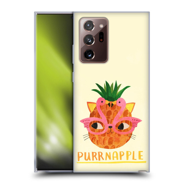 Planet Cat Puns Purrnapple Soft Gel Case for Samsung Galaxy Note20 Ultra / 5G
