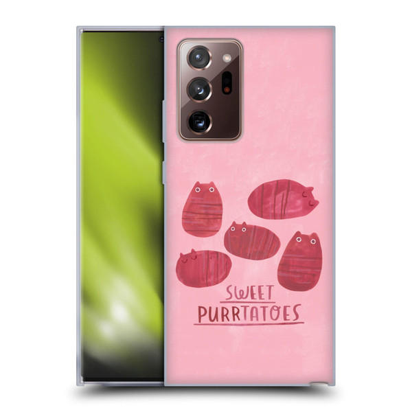 Planet Cat Puns Sweet Purrtatoes Soft Gel Case for Samsung Galaxy Note20 Ultra / 5G