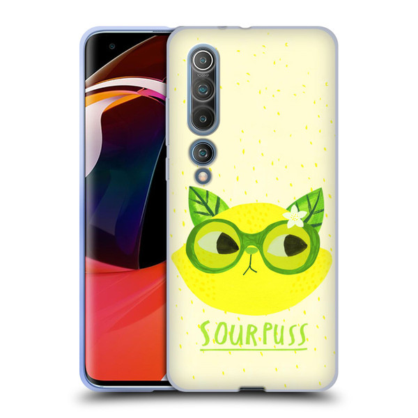 Planet Cat Puns Sour Puss Soft Gel Case for Xiaomi Mi 10 5G / Mi 10 Pro 5G