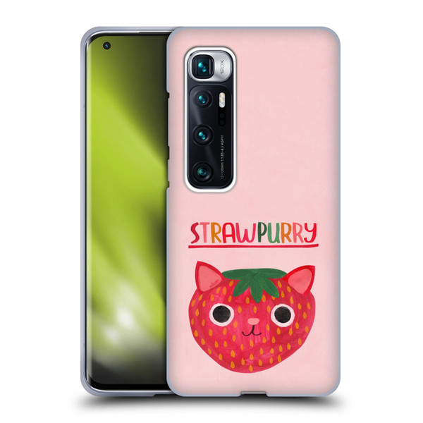 Planet Cat Puns Strawpurry Soft Gel Case for Xiaomi Mi 10 Ultra 5G