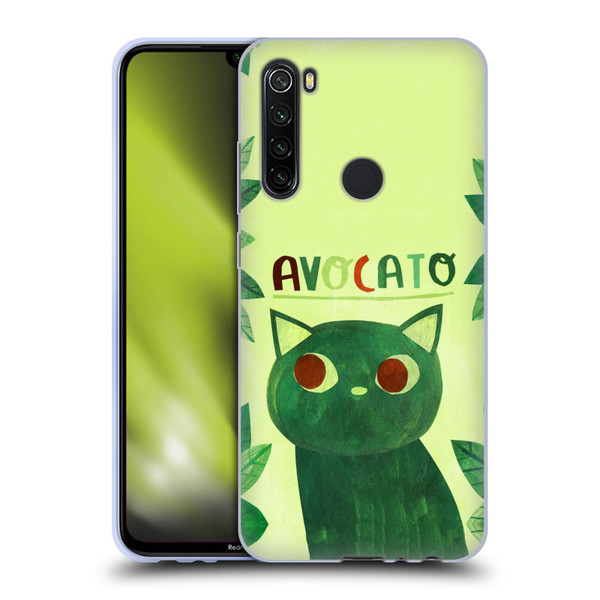 Planet Cat Puns Avocato Soft Gel Case for Xiaomi Redmi Note 8T