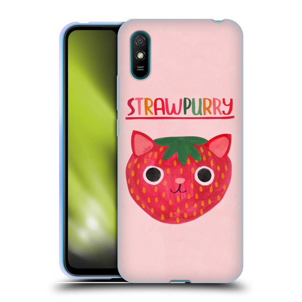 Planet Cat Puns Strawpurry Soft Gel Case for Xiaomi Redmi 9A / Redmi 9AT