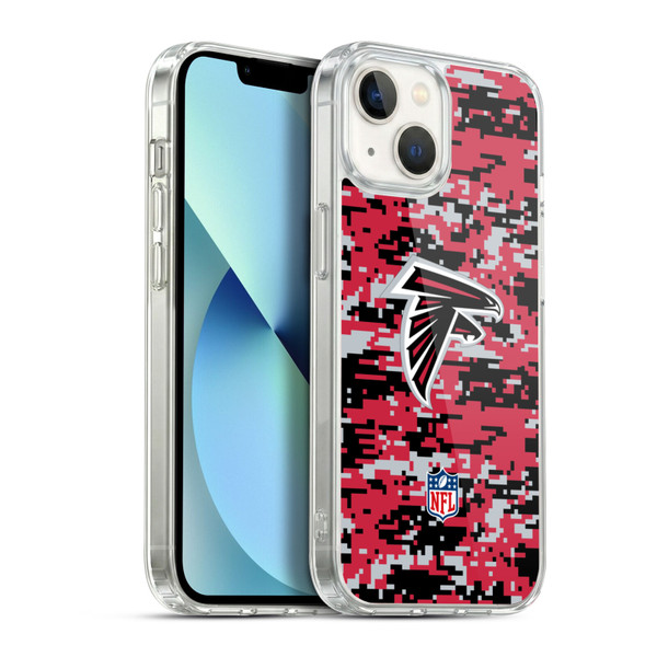 NFL Atlanta Falcons Graphics Digital Camouflage Soft Gel Case for Apple iPhone 13