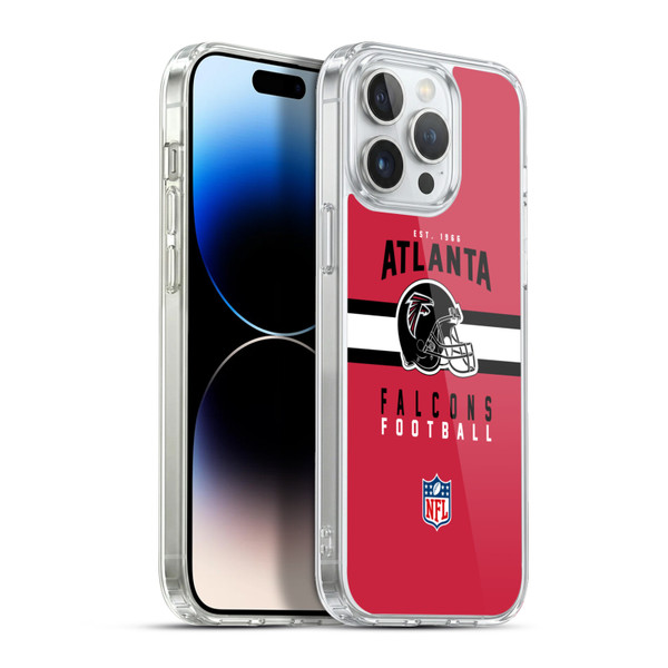 NFL Atlanta Falcons Graphics Helmet Typography Soft Gel Case for Apple iPhone 13 Pro Max & MagSafe