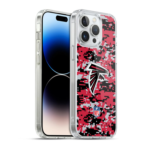 NFL Atlanta Falcons Graphics Digital Camouflage Soft Gel Case for Apple iPhone 14 Pro Max & MagSafe