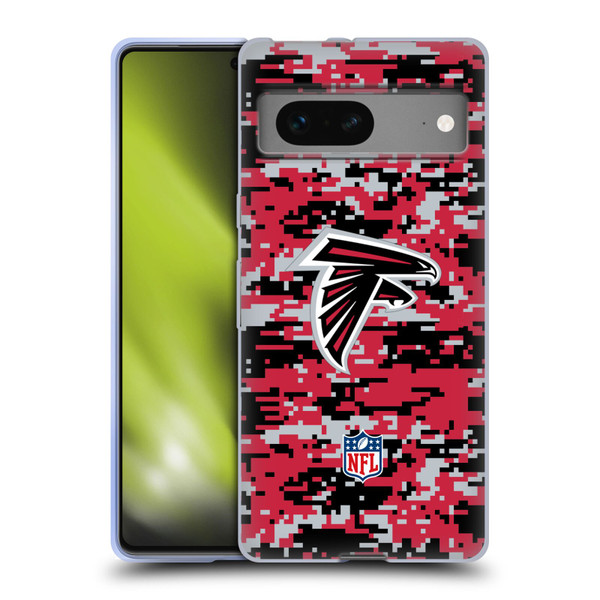 NFL Atlanta Falcons Graphics Digital Camouflage Soft Gel Case for Google Pixel 7