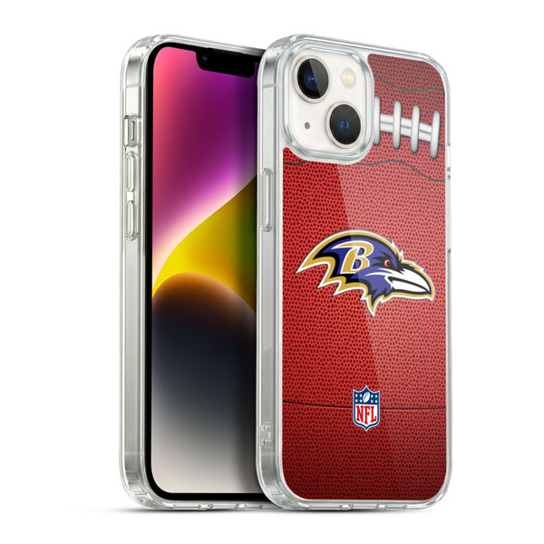 NFL Baltimore Ravens Graphics Football Soft Gel Case for Apple iPhone 14