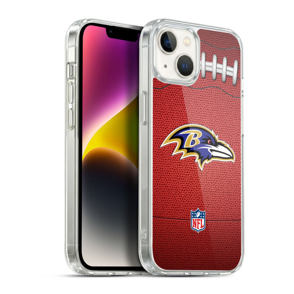NFL Baltimore Ravens Graphics Football Soft Gel Case for Apple iPhone 14 Plus & MagSafe