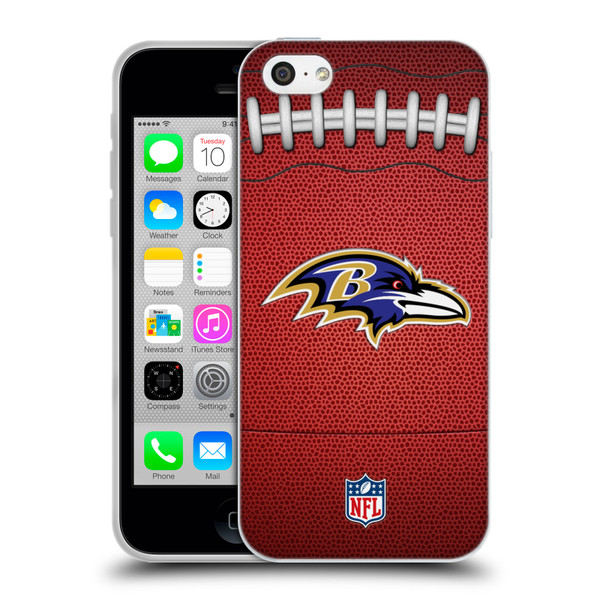 NFL Baltimore Ravens Graphics Football Soft Gel Case for Apple iPhone 5c