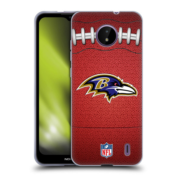 NFL Baltimore Ravens Graphics Football Soft Gel Case for Nokia C10 / C20