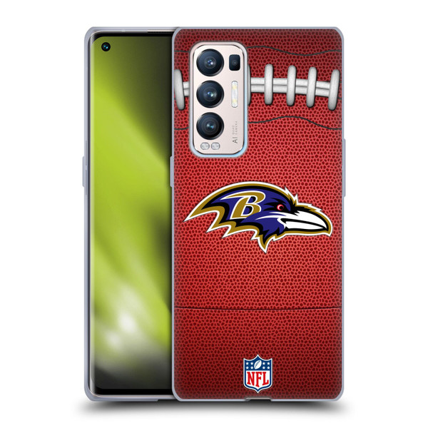 NFL Baltimore Ravens Graphics Football Soft Gel Case for OPPO Find X3 Neo / Reno5 Pro+ 5G