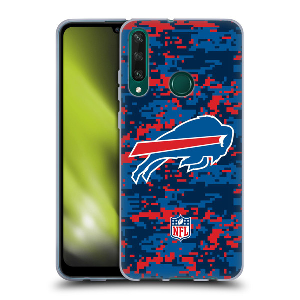 NFL Buffalo Bills Graphics Digital Camouflage Soft Gel Case for Huawei Y6p