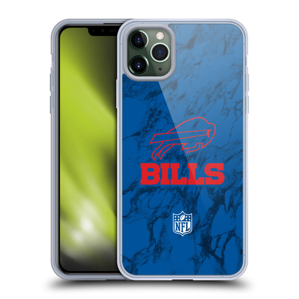 NFL Buffalo Bills Graphics Coloured Marble Soft Gel Case for Apple iPhone 11 Pro Max
