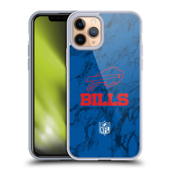 NFL Buffalo Bills Graphics Coloured Marble Soft Gel Case for Apple iPhone 11 Pro
