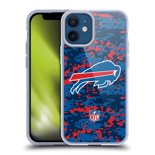 NFL Buffalo Bills Graphics Digital Camouflage Soft Gel Case for Apple iPhone 12 Mini