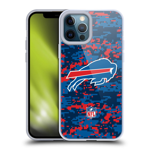 NFL Buffalo Bills Graphics Digital Camouflage Soft Gel Case for Apple iPhone 12 Pro Max