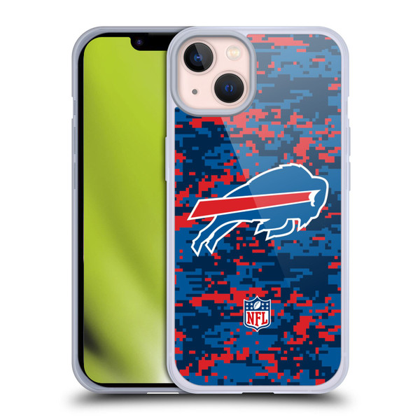 NFL Buffalo Bills Graphics Digital Camouflage Soft Gel Case for Apple iPhone 13