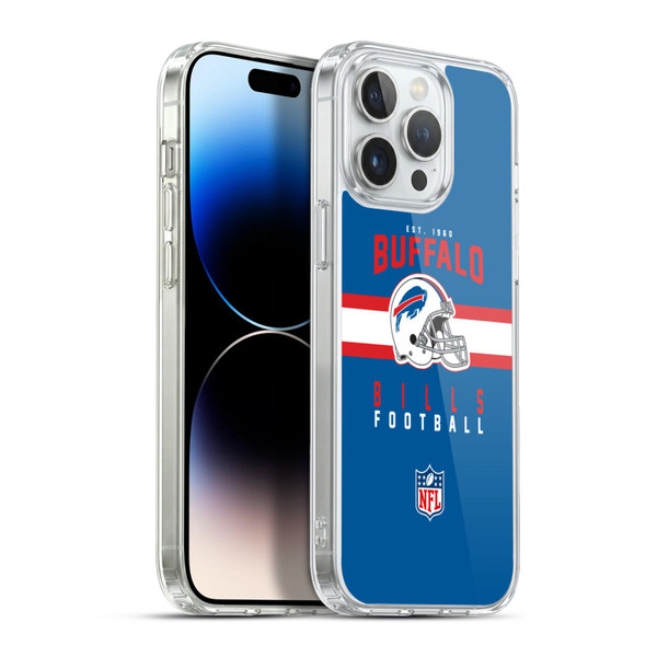 NFL Buffalo Bills Graphics Helmet Typography Soft Gel Case for Apple iPhone 13 Pro Max & MagSafe
