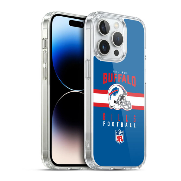 NFL Buffalo Bills Graphics Helmet Typography Soft Gel Case for Apple iPhone 13 Pro & MagSafe