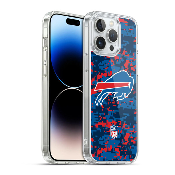 NFL Buffalo Bills Graphics Digital Camouflage Soft Gel Case for Apple iPhone 14 Pro Max & MagSafe