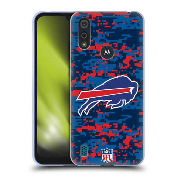 NFL Buffalo Bills Graphics Digital Camouflage Soft Gel Case for Motorola Moto E6s (2020)
