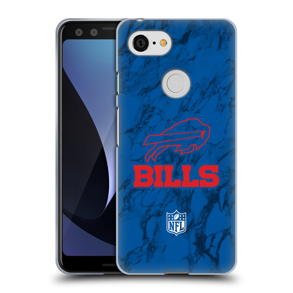 NFL Buffalo Bills Graphics Coloured Marble Soft Gel Case for Google Pixel 3