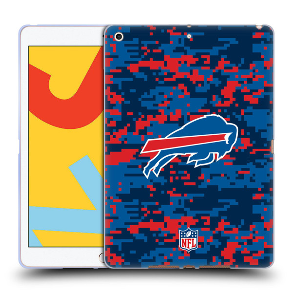 NFL Buffalo Bills Graphics Digital Camouflage Soft Gel Case for Apple iPad 10.2 2019/2020/2021