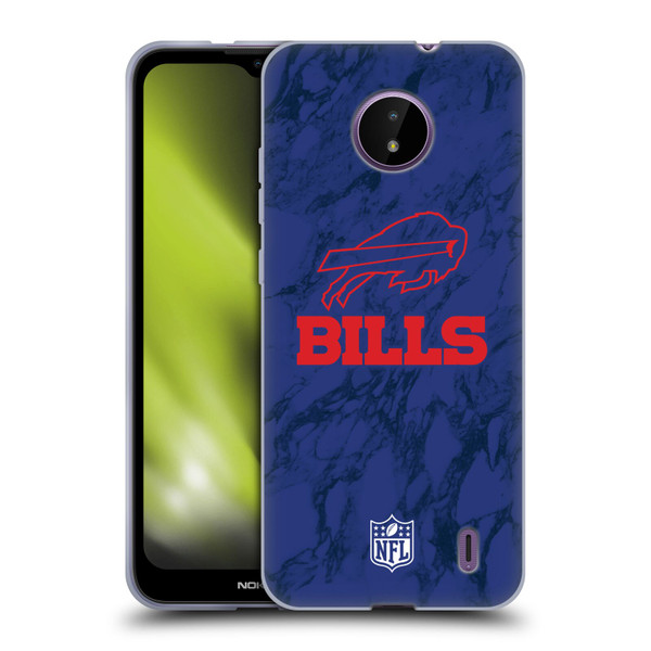NFL Buffalo Bills Graphics Coloured Marble Soft Gel Case for Nokia C10 / C20