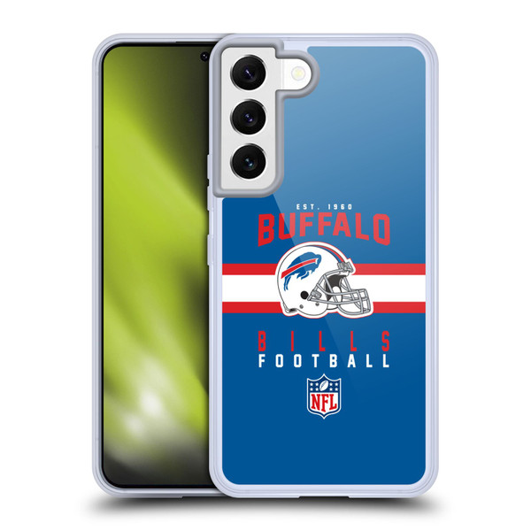 NFL Buffalo Bills Graphics Helmet Typography Soft Gel Case for Samsung Galaxy S22 5G