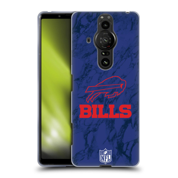 NFL Buffalo Bills Graphics Coloured Marble Soft Gel Case for Sony Xperia Pro-I