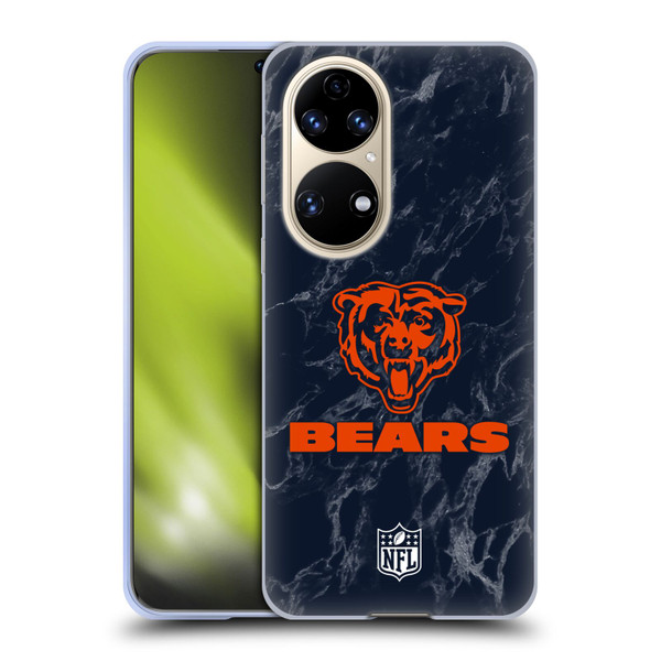 NFL Chicago Bears Graphics Coloured Marble Soft Gel Case for Huawei P50
