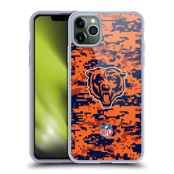 NFL Chicago Bears Graphics Digital Camouflage Soft Gel Case for Apple iPhone 11 Pro Max