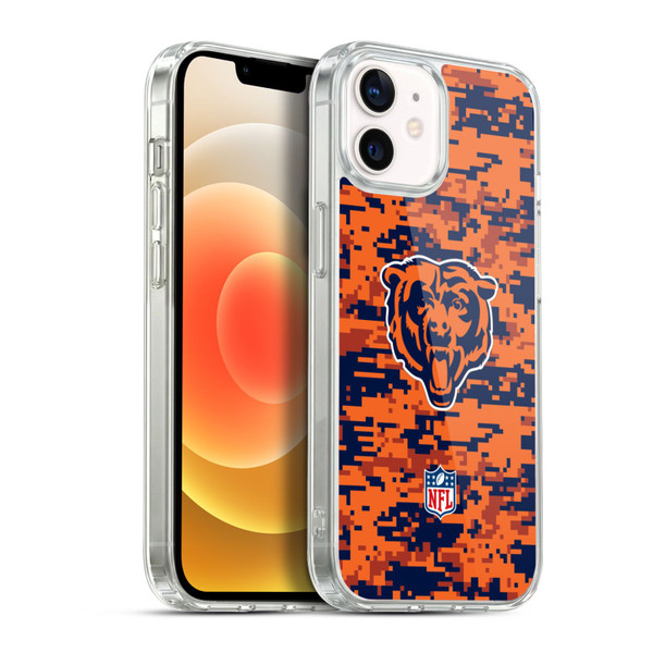 NFL Chicago Bears Graphics Digital Camouflage Soft Gel Case for Apple iPhone 12 / iPhone 12 Pro & MagSafe