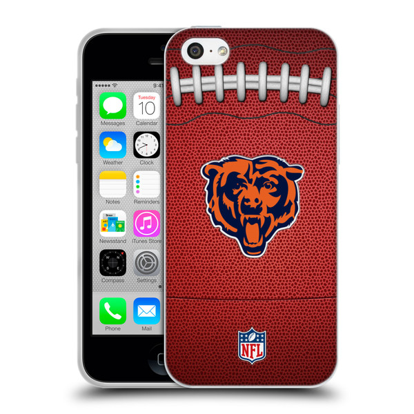 NFL Chicago Bears Graphics Football Soft Gel Case for Apple iPhone 5c