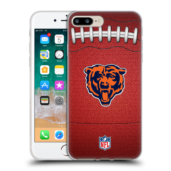 NFL Chicago Bears Graphics Football Soft Gel Case for Apple iPhone 7 Plus / iPhone 8 Plus