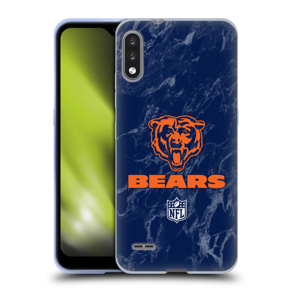 NFL Chicago Bears Graphics Coloured Marble Soft Gel Case for LG K22