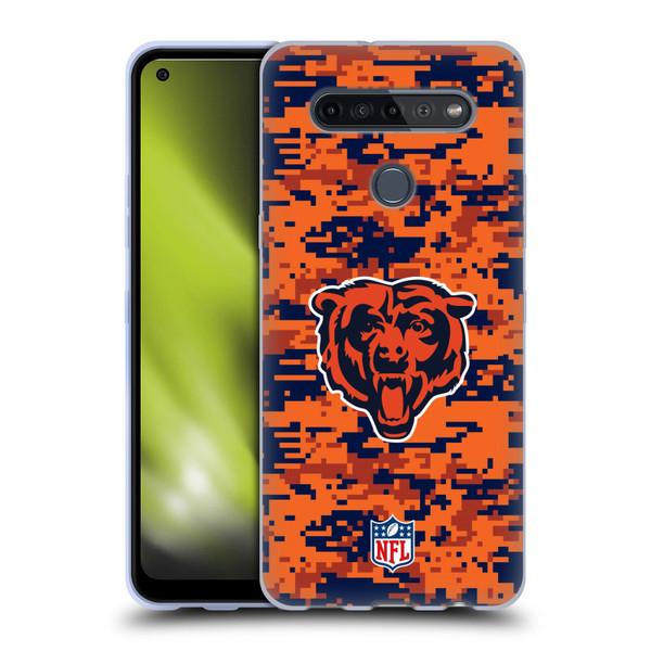 NFL Chicago Bears Graphics Digital Camouflage Soft Gel Case for LG K51S