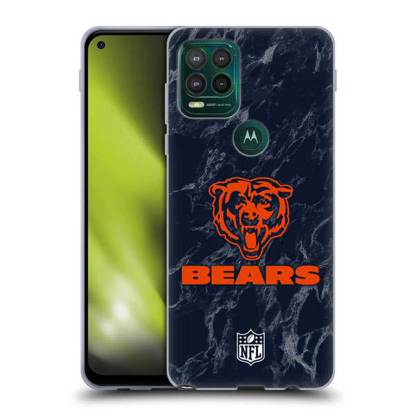 NFL Chicago Bears Graphics Coloured Marble Soft Gel Case for Motorola Moto G Stylus 5G 2021