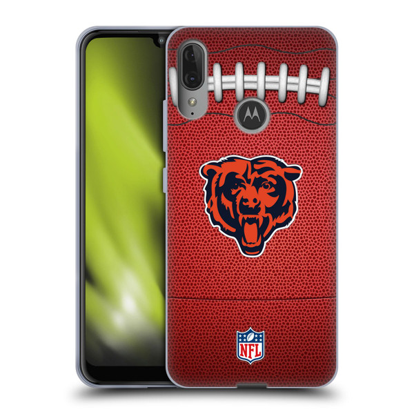 NFL Chicago Bears Graphics Football Soft Gel Case for Motorola Moto E6 Plus