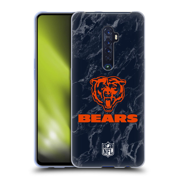 NFL Chicago Bears Graphics Coloured Marble Soft Gel Case for OPPO Reno 2