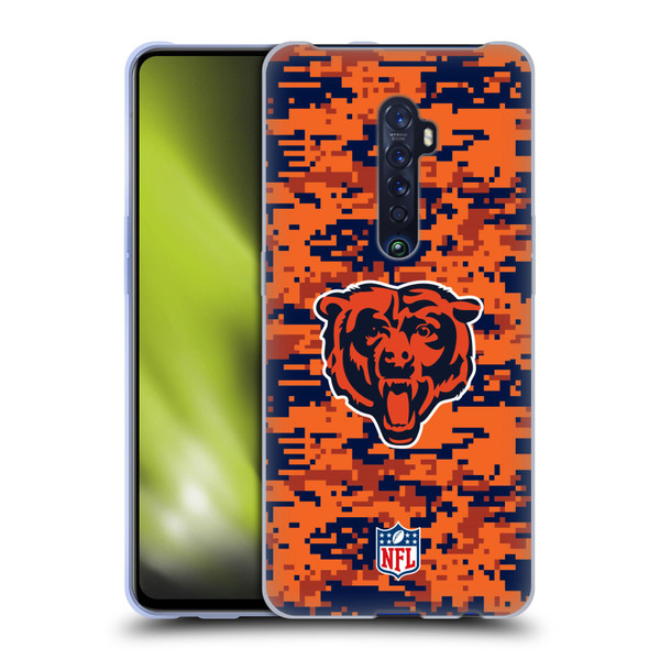 NFL Chicago Bears Graphics Digital Camouflage Soft Gel Case for OPPO Reno 2
