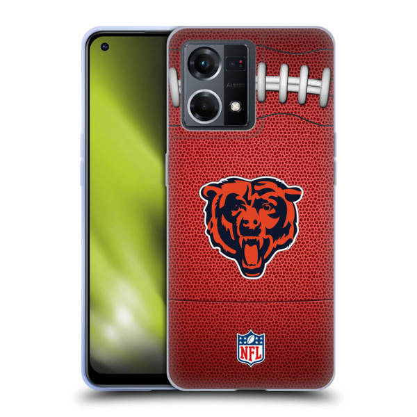NFL Chicago Bears Graphics Football Soft Gel Case for OPPO Reno8 4G